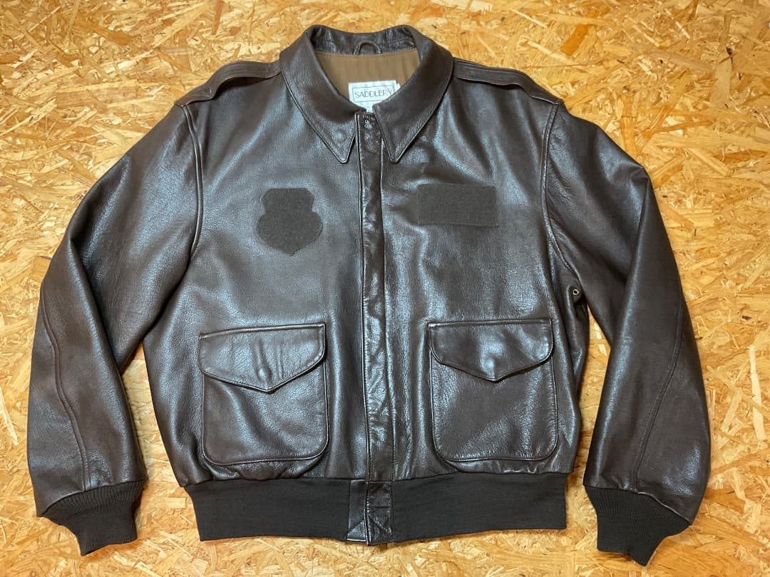 ビッグサイズ SADDLERY COOPER ゴートスキン A-2 46R