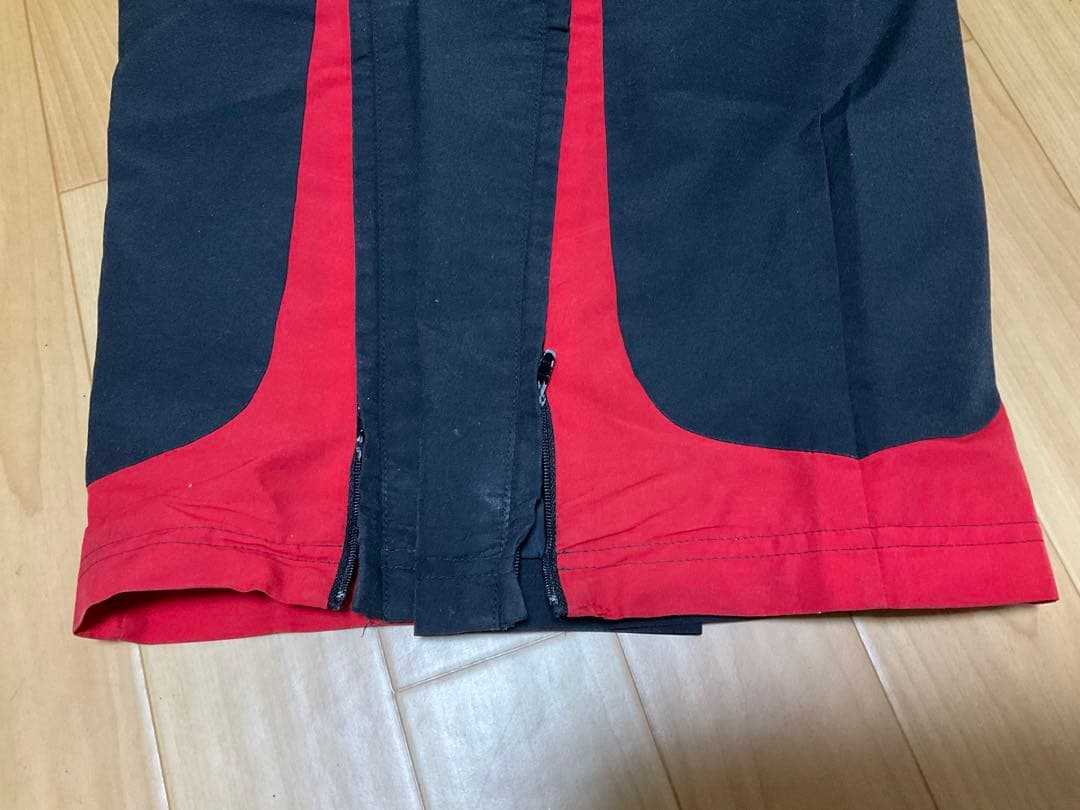 ACミラン adidas ジャージ上下(黒・赤)サイズL