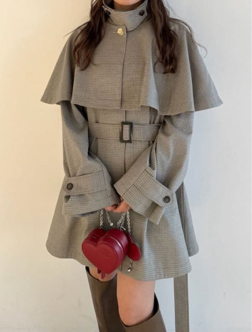 美品　25SS LILY BROWN リリーブラウン 3wayケープコート