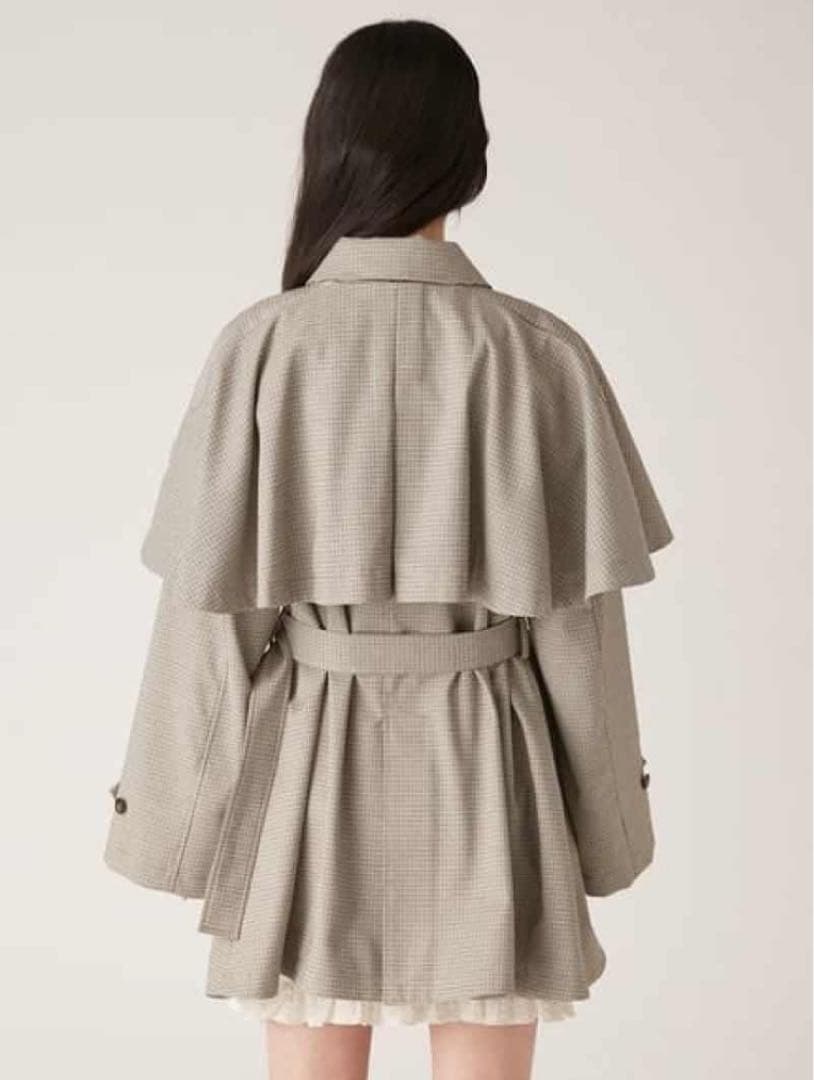 美品　25SS LILY BROWN リリーブラウン 3wayケープコート