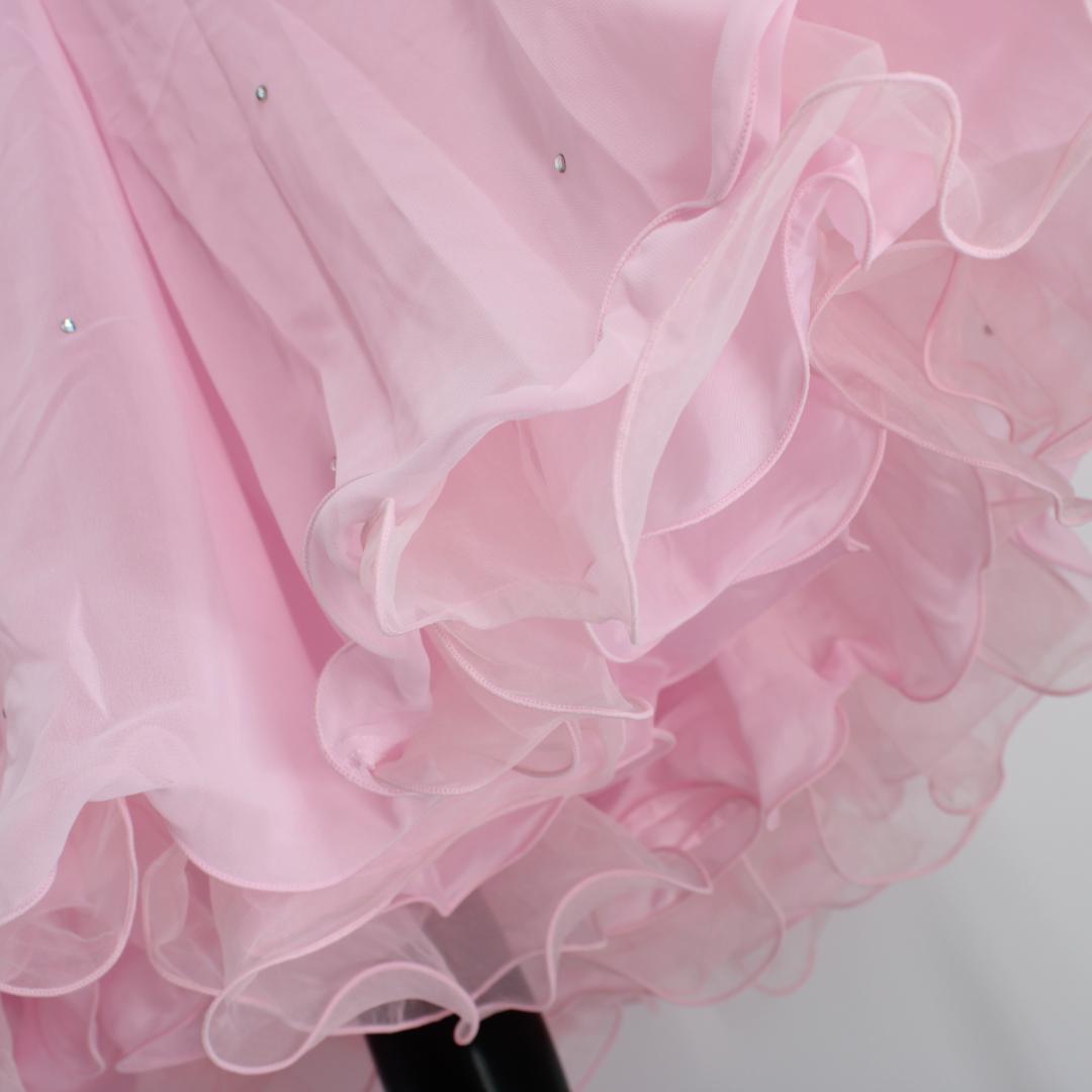 【美品社交ダンス衣装】上下セット トップス スカート U:NA かわいい 可愛い