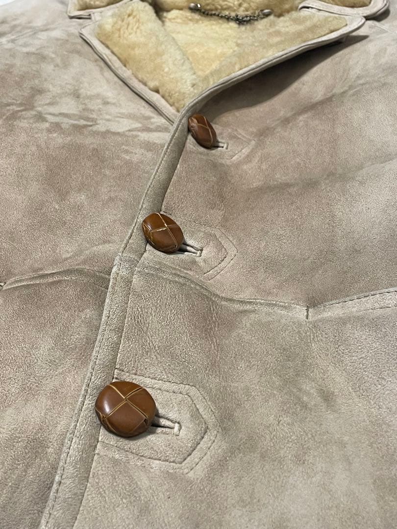 PEPKOペプコ◇トルコ製◇ヴィンテージメンズリアルムートンコート