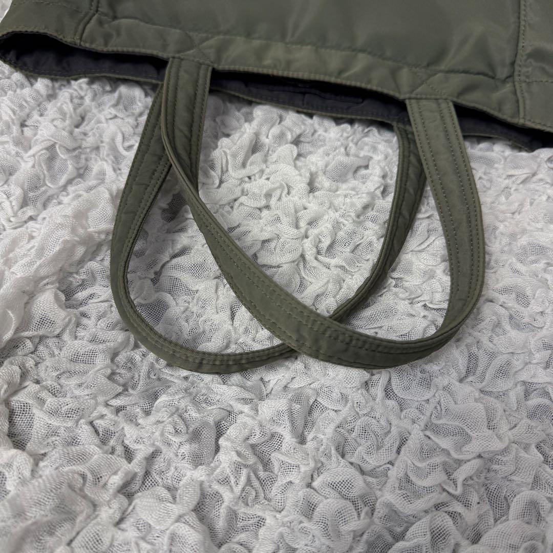 PORTER CREAM トートバッグ　カーキ　グリーン　ナイロン　ポーチ付き