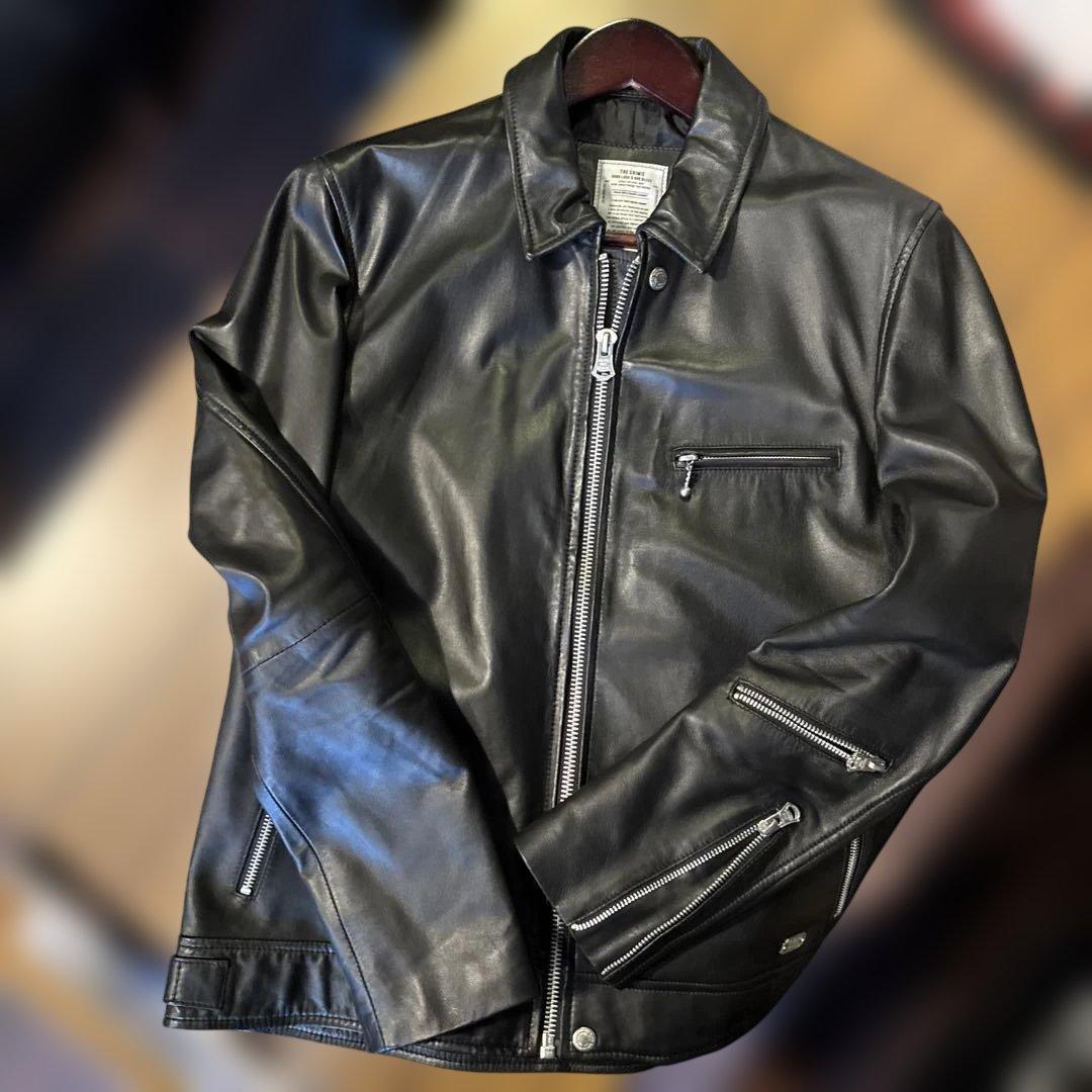 美品‼️the crimie クライミー　シングルレザージャケット