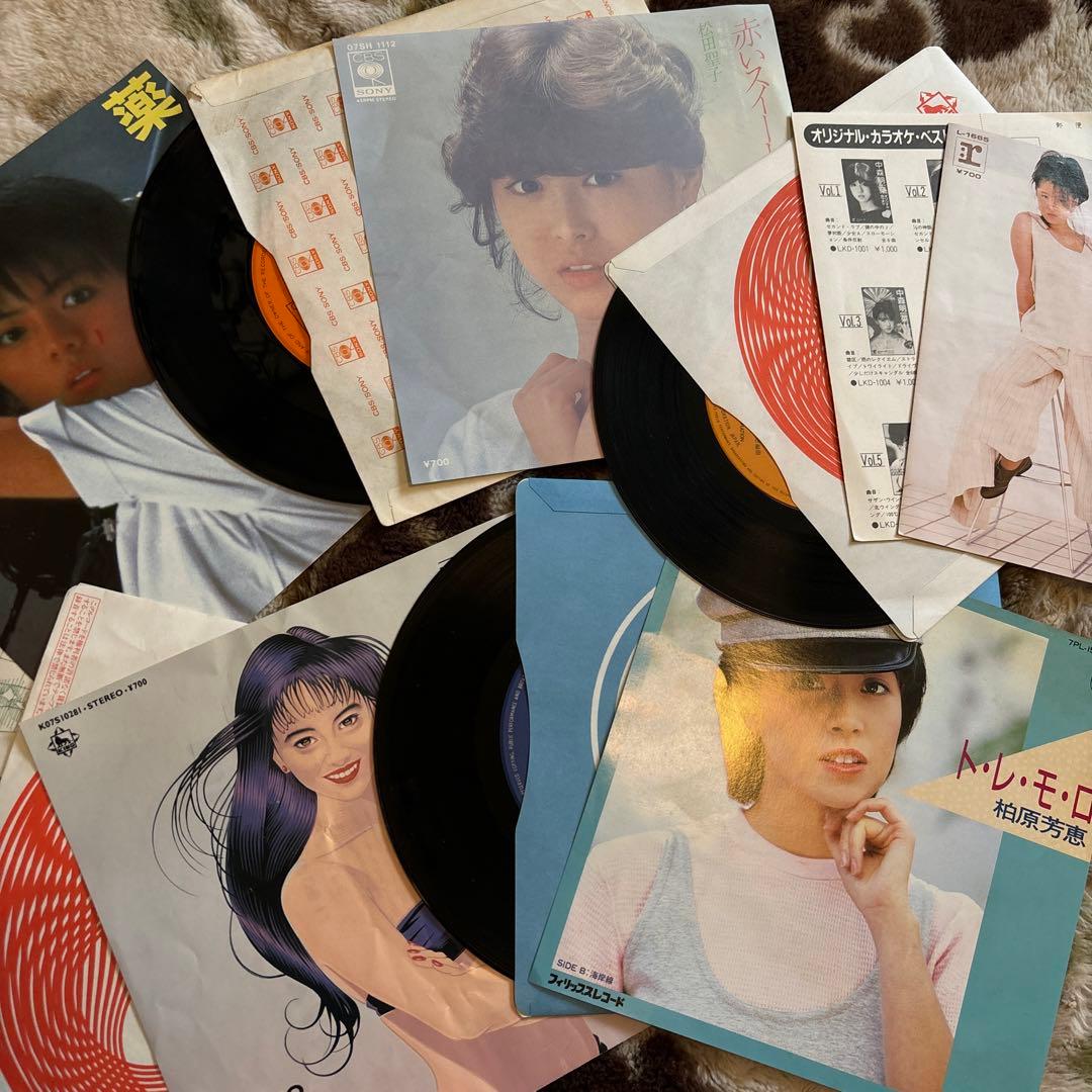 80年代アイドル／松田聖子／中森明菜／中山美穂／南野陽子／浅香唯／レコード／美盤