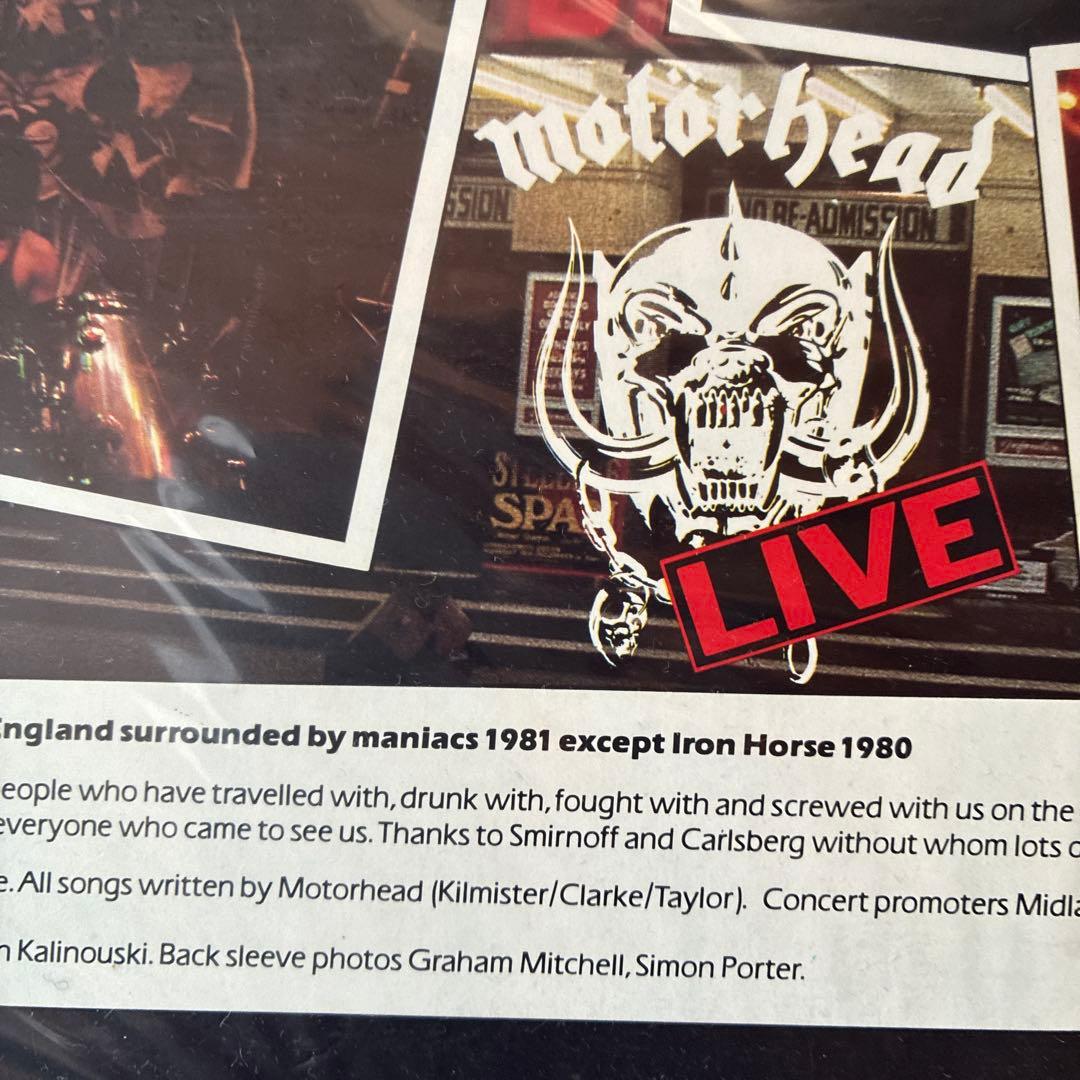 モーターヘッド　極悪ライブLPレコード
