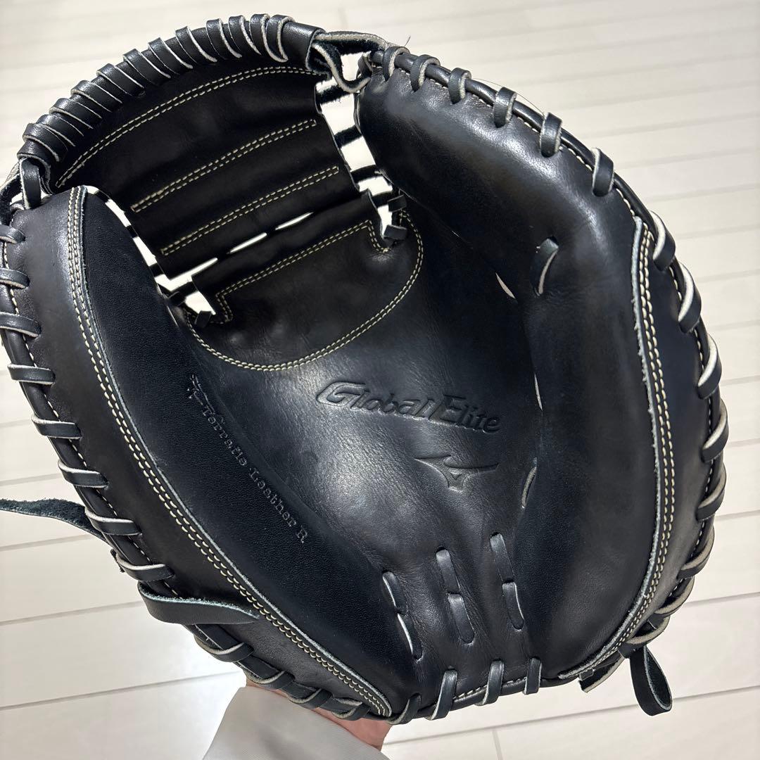 美品　ミズノ　グローバルエリート　少年軟式　キャッチャーミット