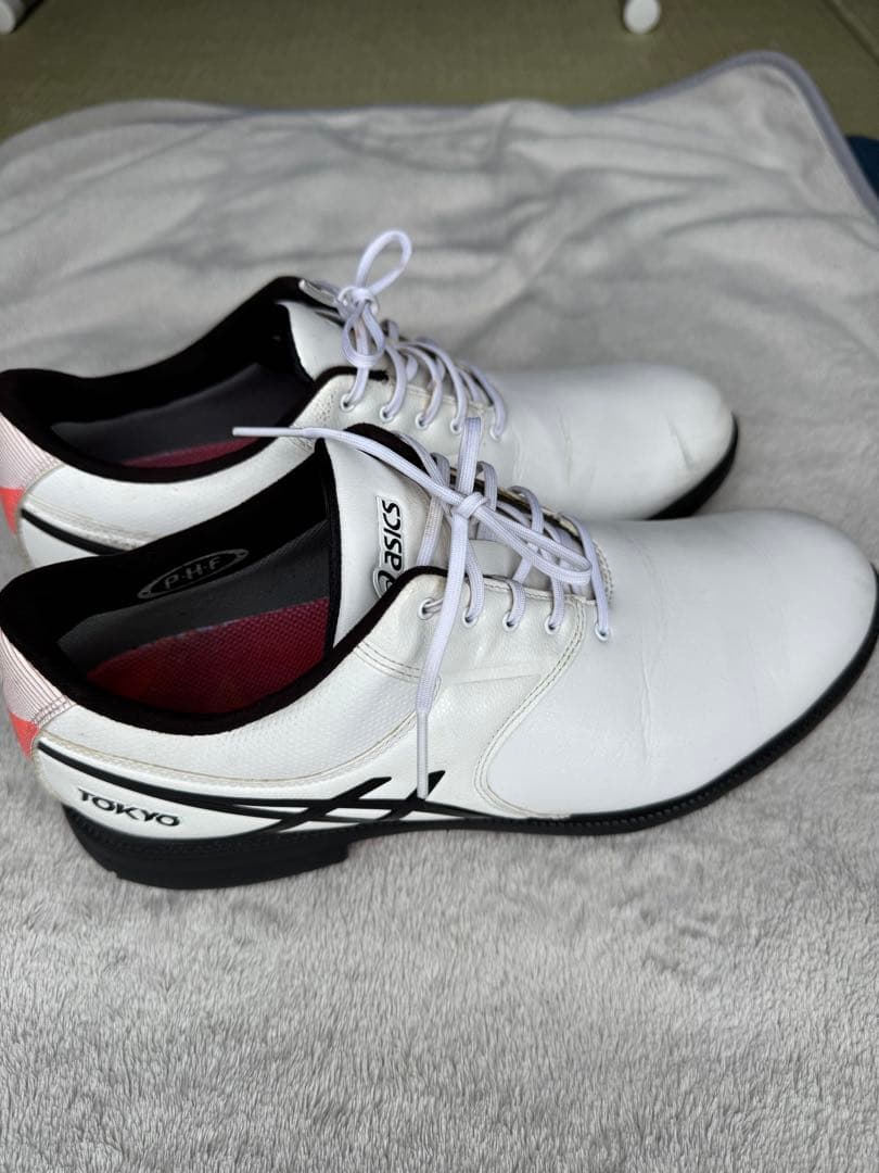 asics ゴルフシューズ ホワイト