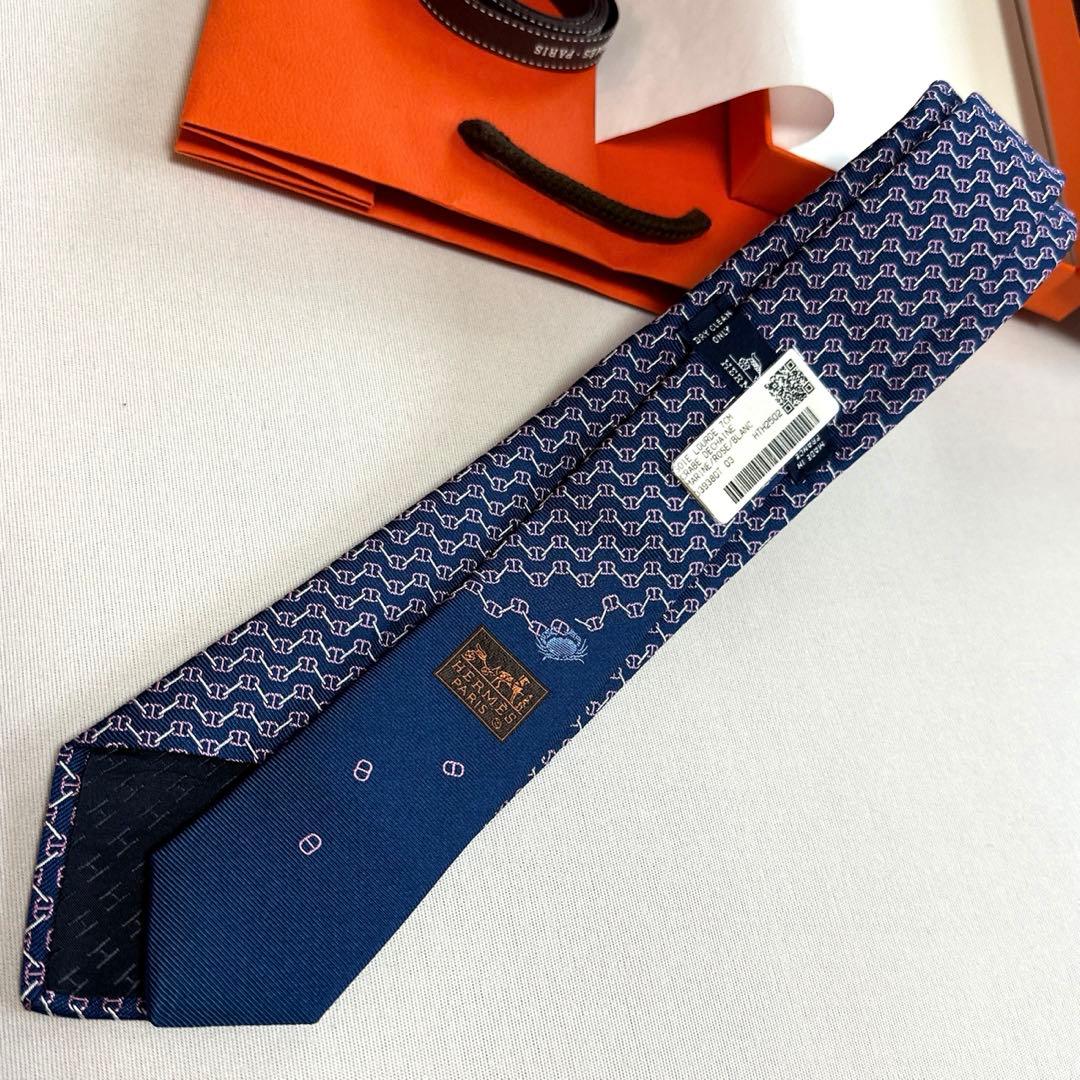 エルメス ネクタイ 《クラブ・デシェネ》新品 未使用