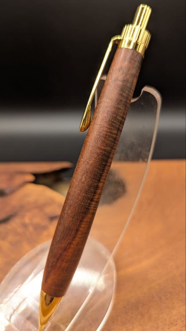 701超極上　サイアミーズローズウッド　マイクロカーリー　木軸シャーペン