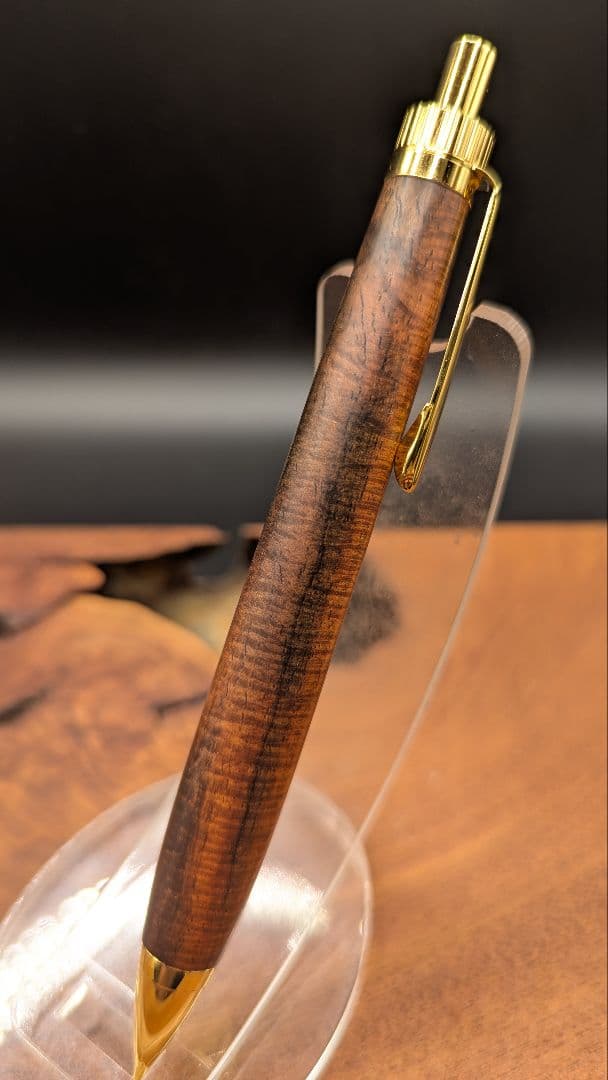 701超極上　サイアミーズローズウッド　マイクロカーリー　木軸シャーペン