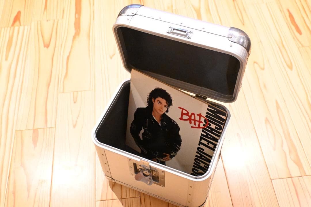 【中古】KC レコードケース LP版50枚収納 シルバー