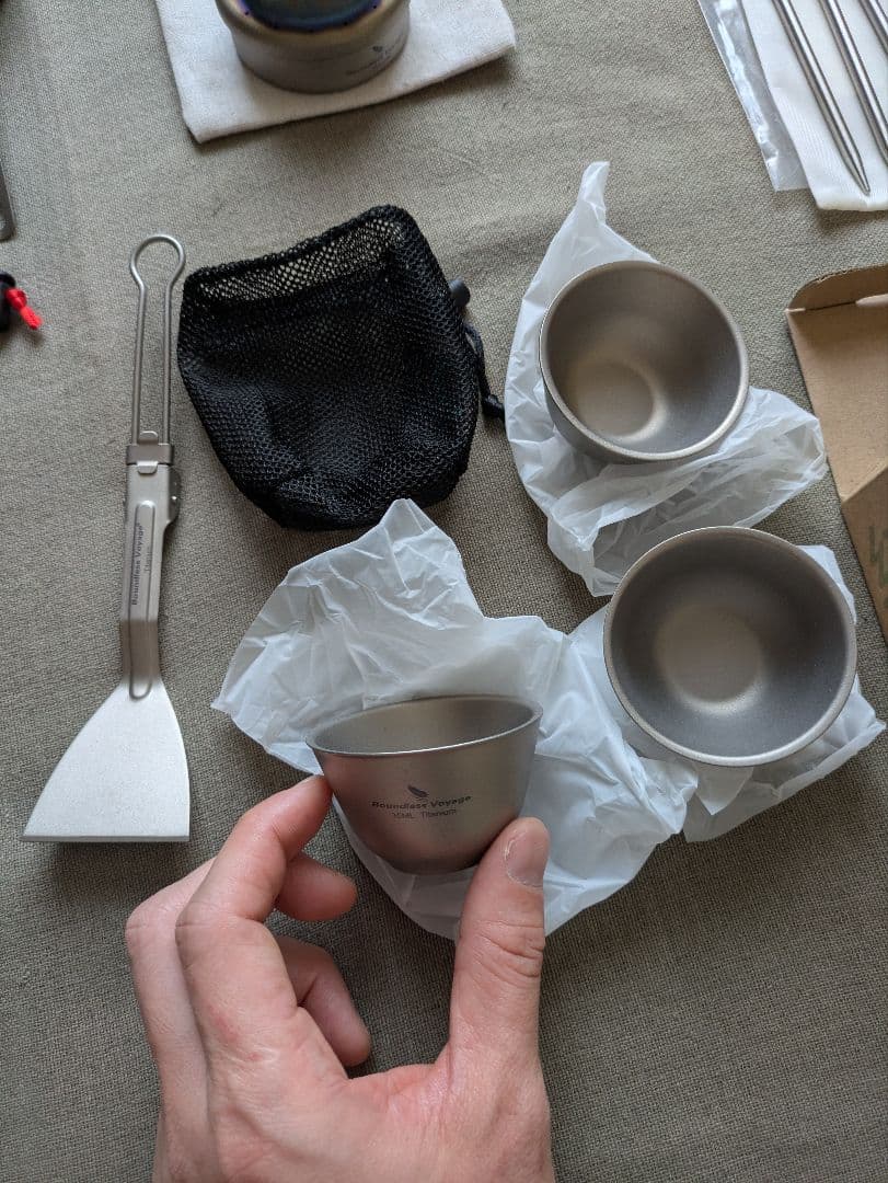 Boundless voyage チタンカトラリー、アルスト、ペグ等まとめ売り！