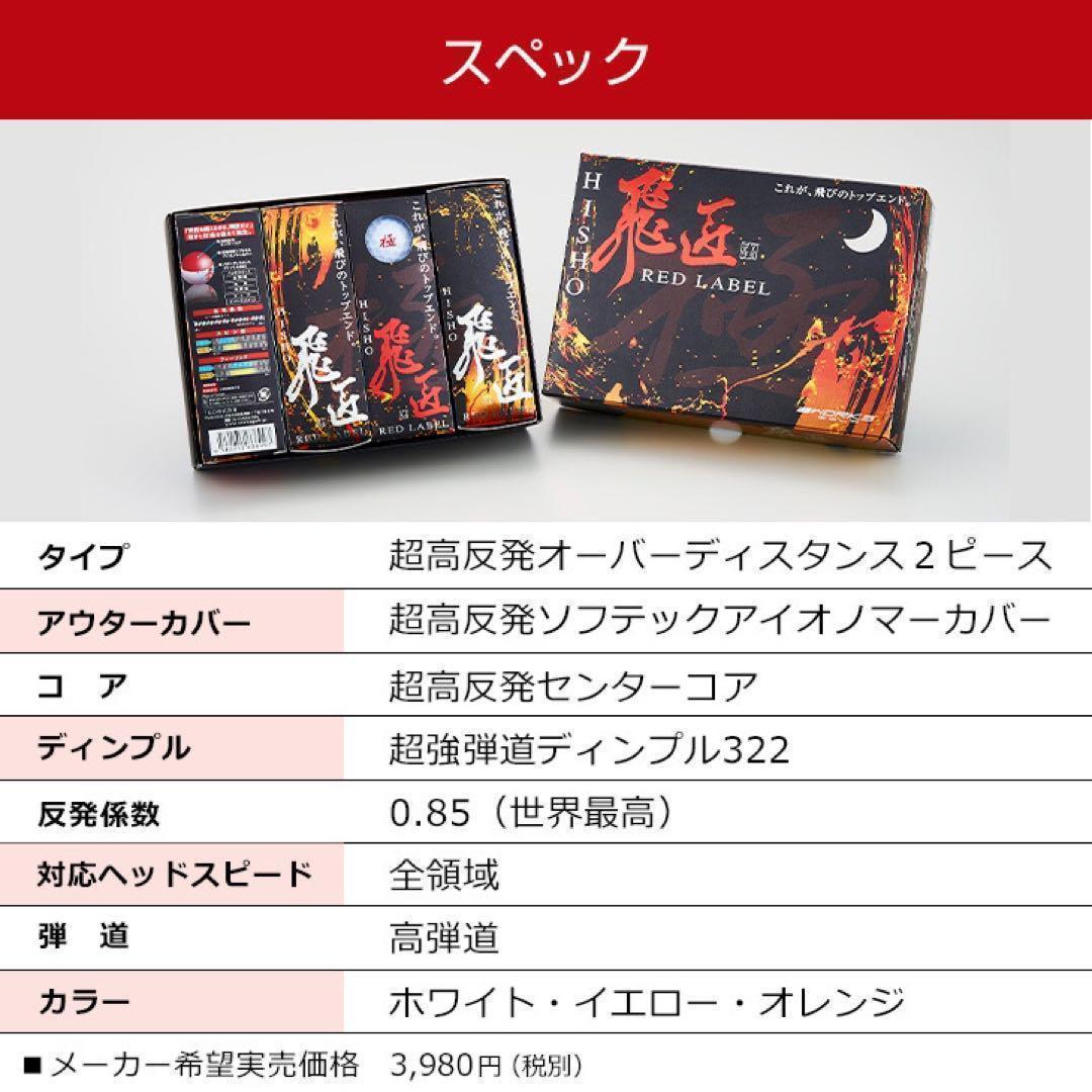 超人気★ 世界最高反発でさらに飛ぶ! ワークスゴルフ ニュー飛匠レッドラベル 極