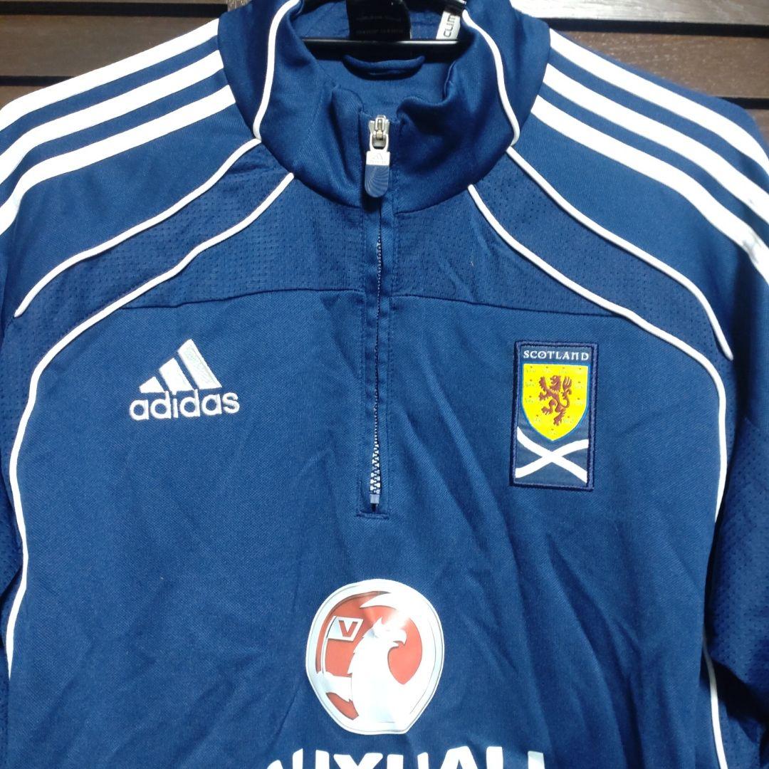 【古着】スコットランド代表 1/2ジップトレーニングトップ Mサイズ