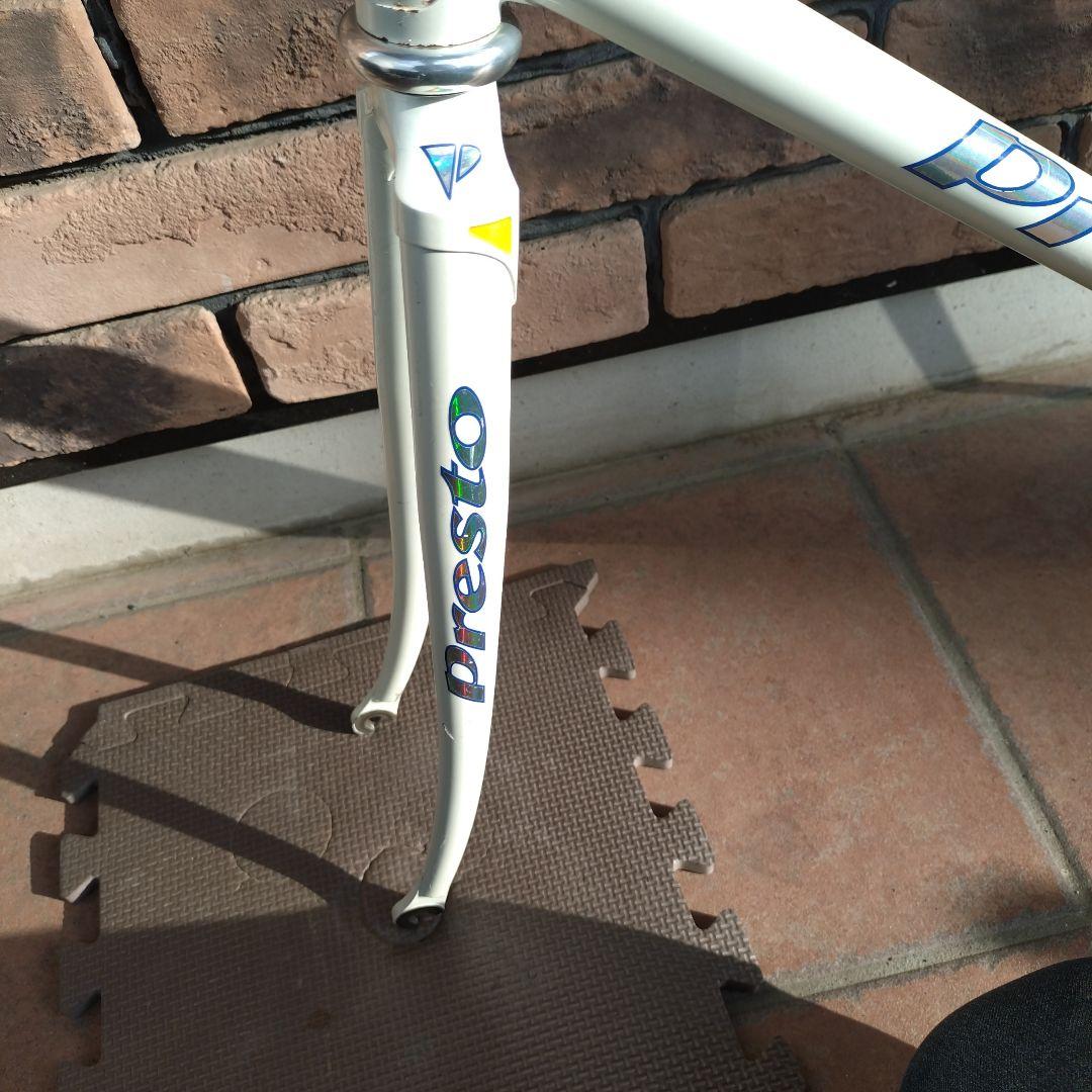 競輪　NJS認定　Presto ピストフレーム パールホワイト