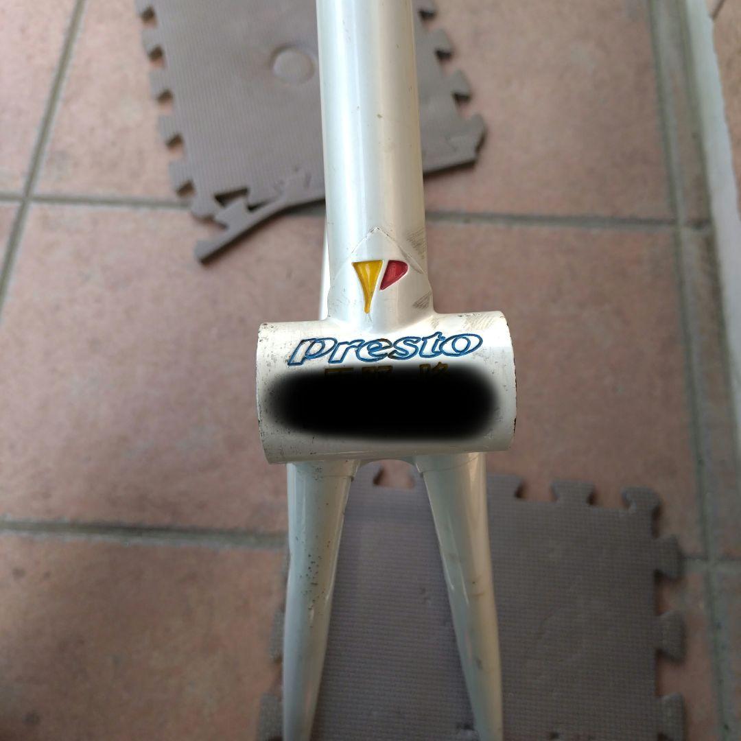 競輪　NJS認定　Presto ピストフレーム パールホワイト