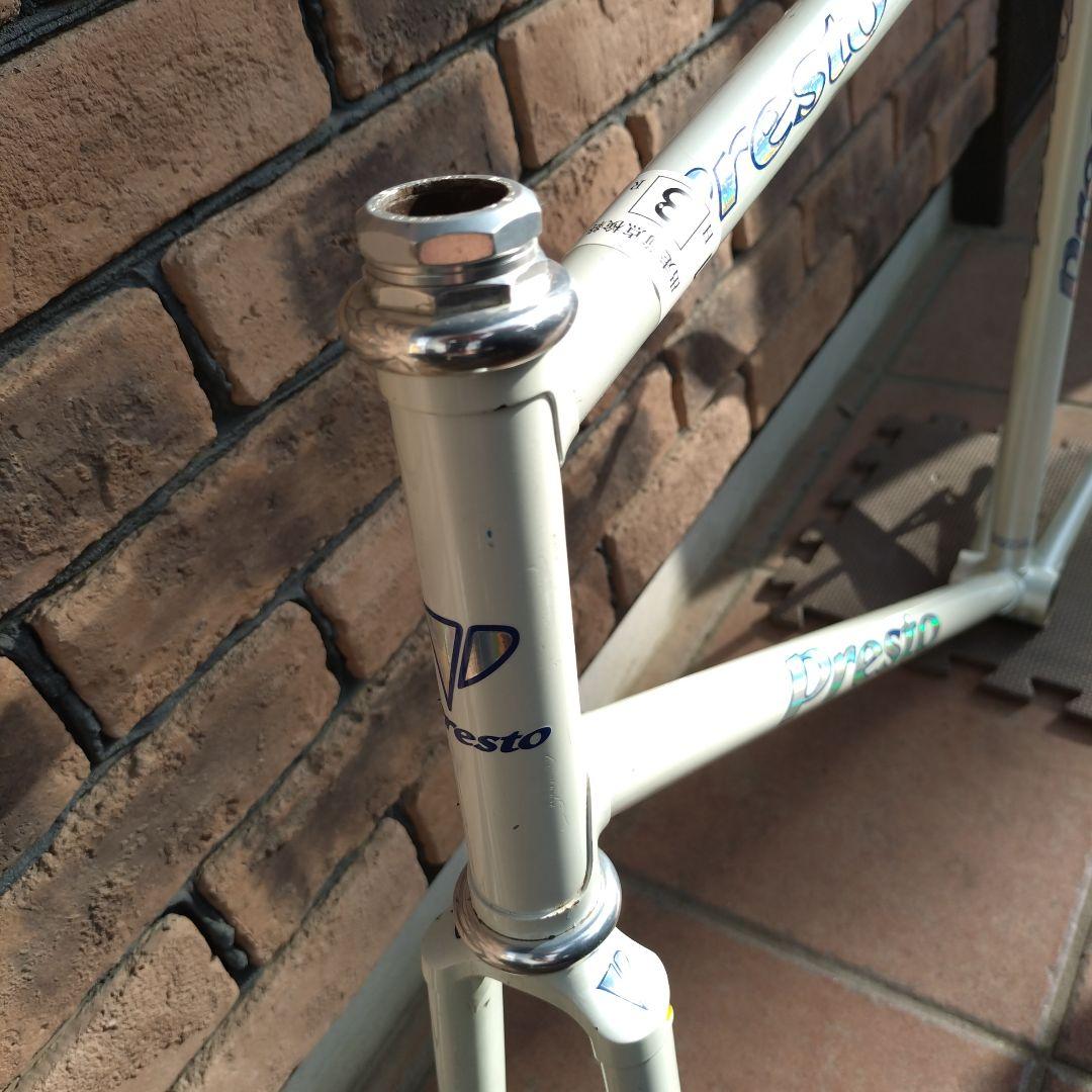 競輪　NJS認定　Presto ピストフレーム パールホワイト