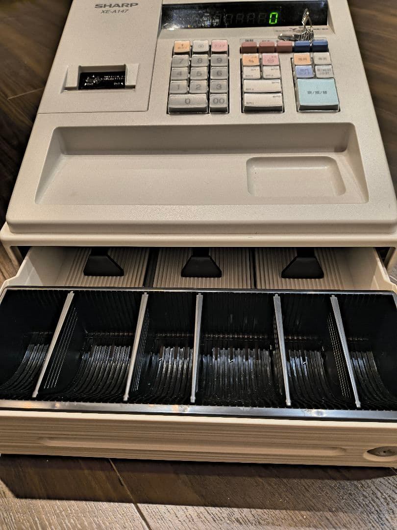 SHARP XE-A147 レジスター ホワイト　レジ