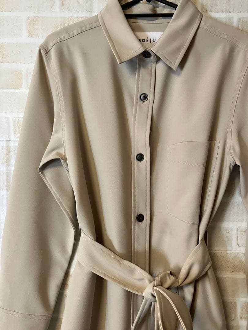 SOÉJU ソージュ ソフトオックスシャツ ワンピース サイズS