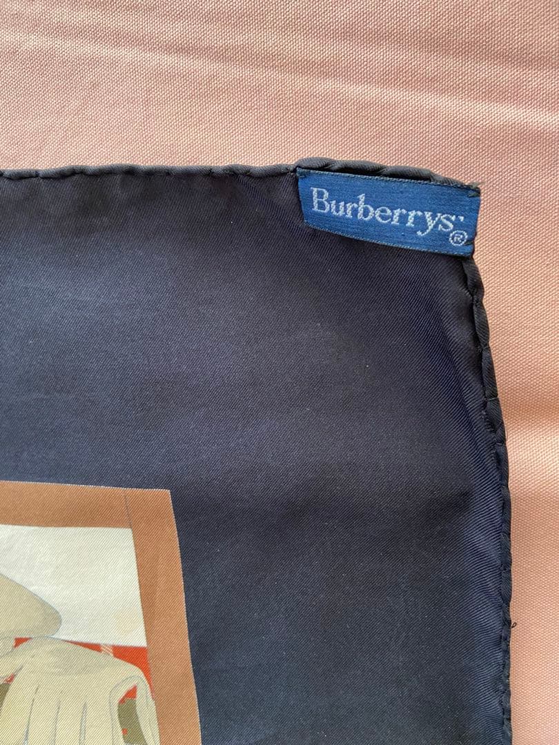 バーバリー　ビンテージ　スカーフ　バッグ柄