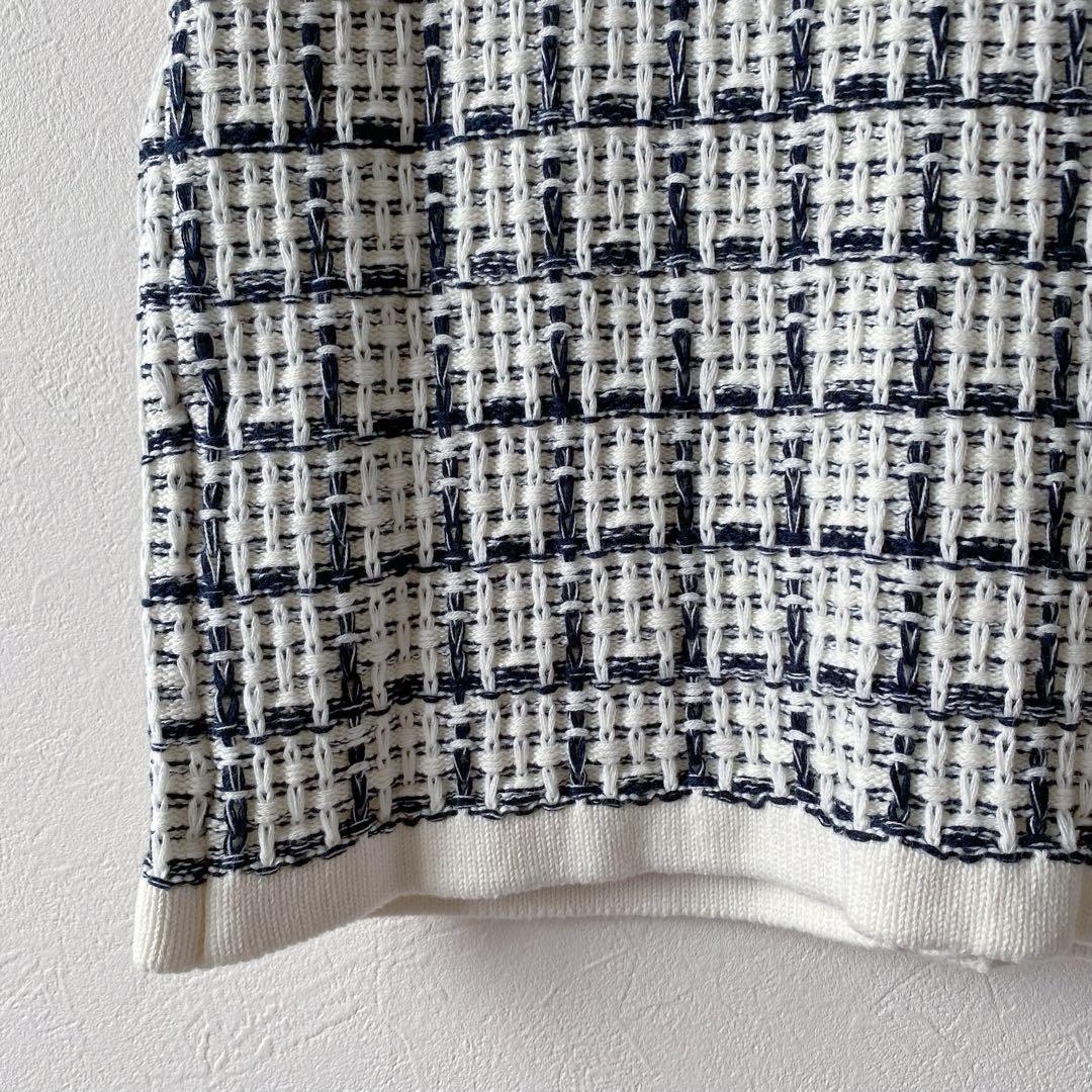 【新品・未使用】TORRAZZODONNA ツイードコットンニットベスト