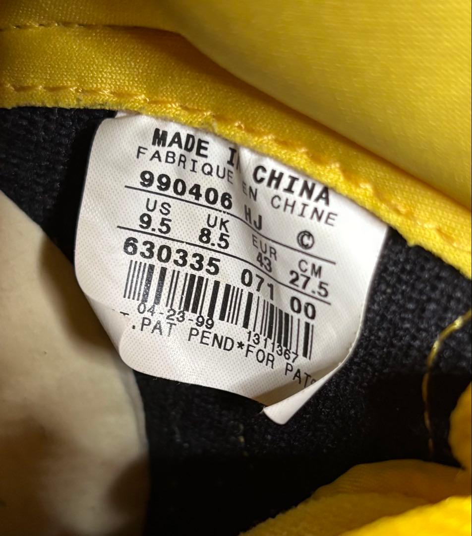 NIKE アイオワ ナイキ 27.5cm イ エロー✕黒