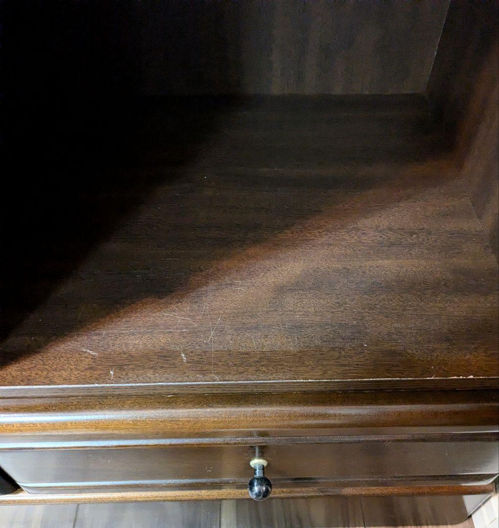 【パーツ】【梱包発送料込】木製 ガラス扉付収納棚