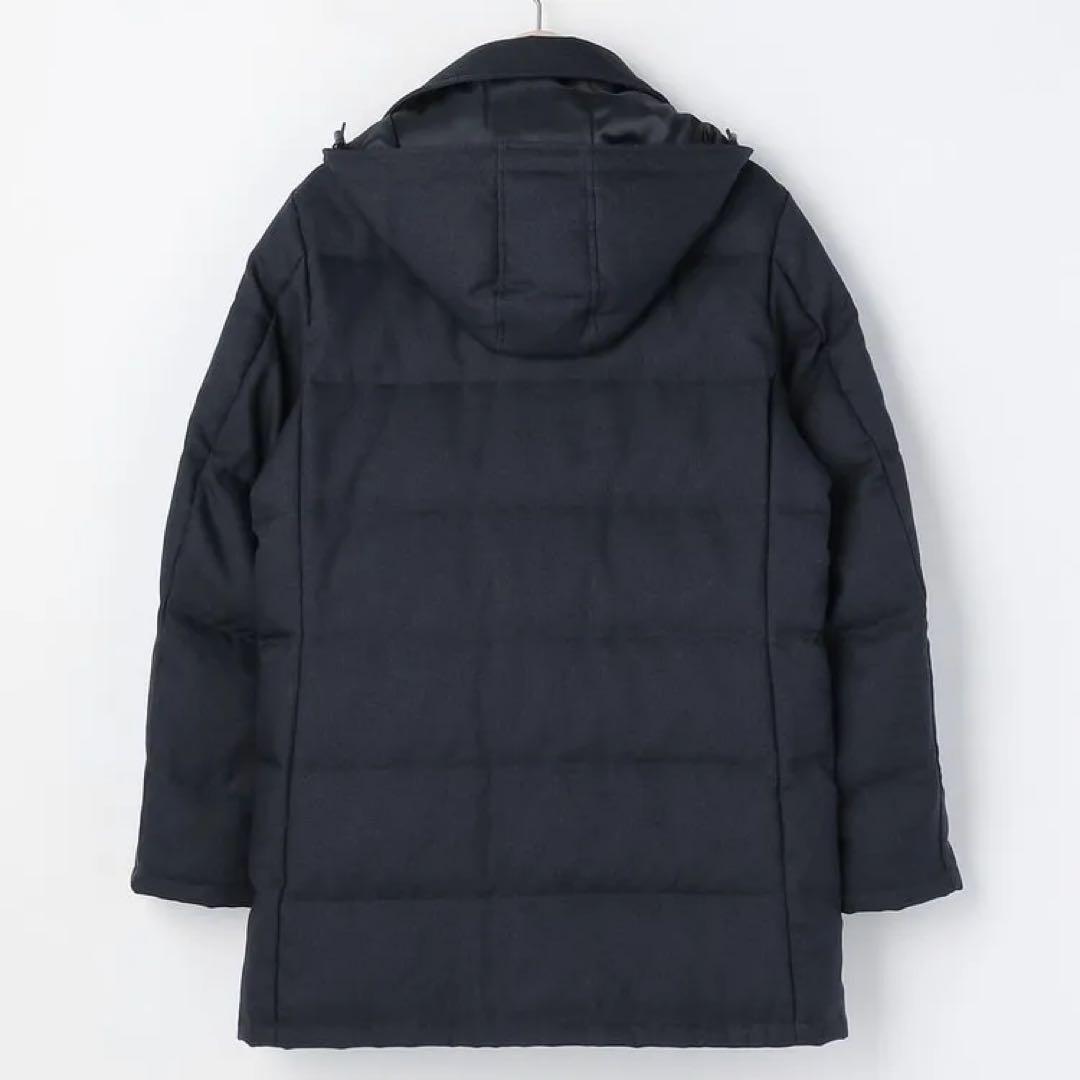 (洗濯機)ORIHICA 中綿入りダウンコート　ネイビー