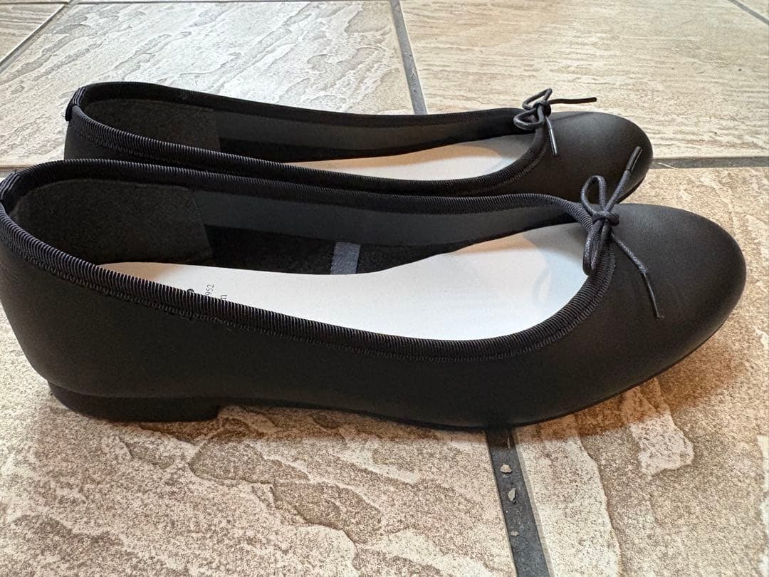 Recipe ブラック バレエシューズ 24.5