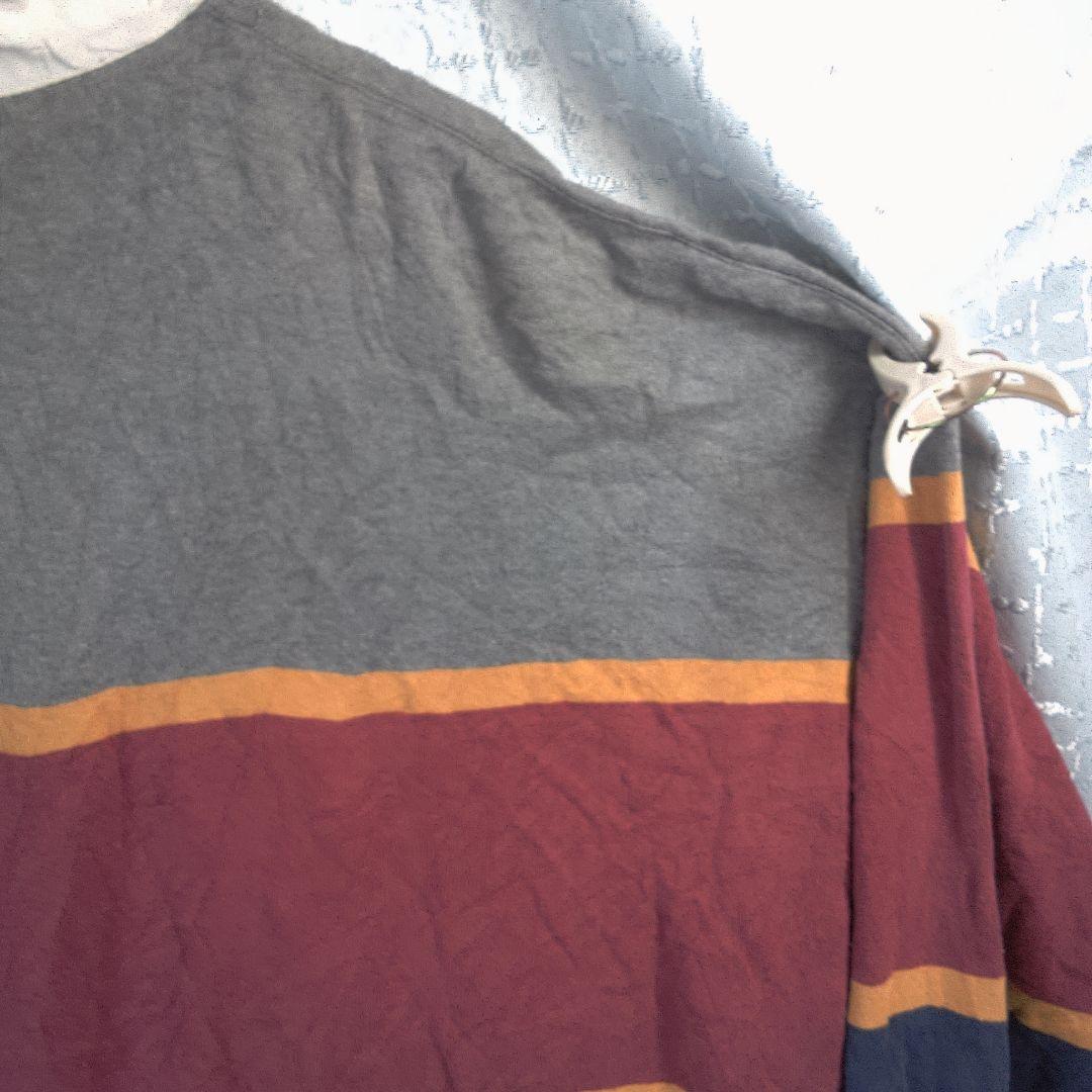 SPORTSHOP ラガーシャツ XL 古着 穴