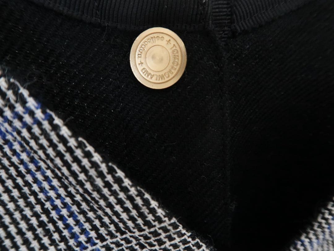 tomorrowland ウールシルクブロックトゥース 4-wayジレ ベスト