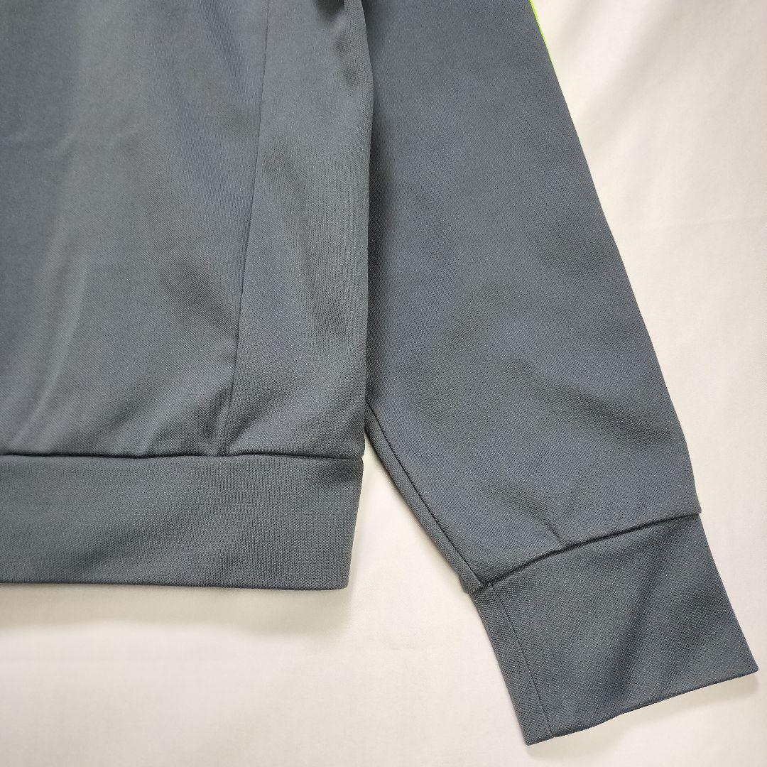 ★人気　アディダス　トラックジャケット　刺繍ロゴ　ヨーロッパ　グレー　M