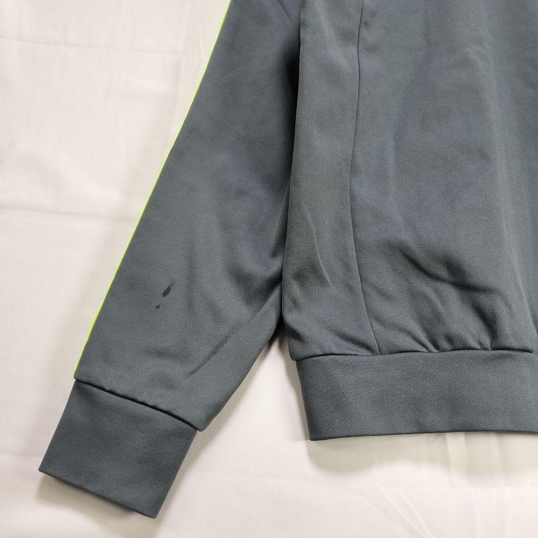 ★人気　アディダス　トラックジャケット　刺繍ロゴ　ヨーロッパ　グレー　M