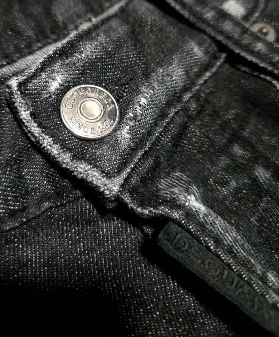 ディースクエアード スケーターブラックデニム（42）