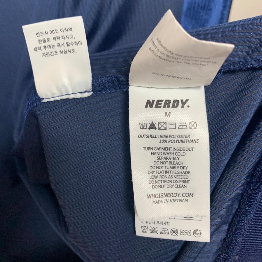 NERDY ノルディ コーデュロイ ベロア トラックジャケット ジャージ M 青