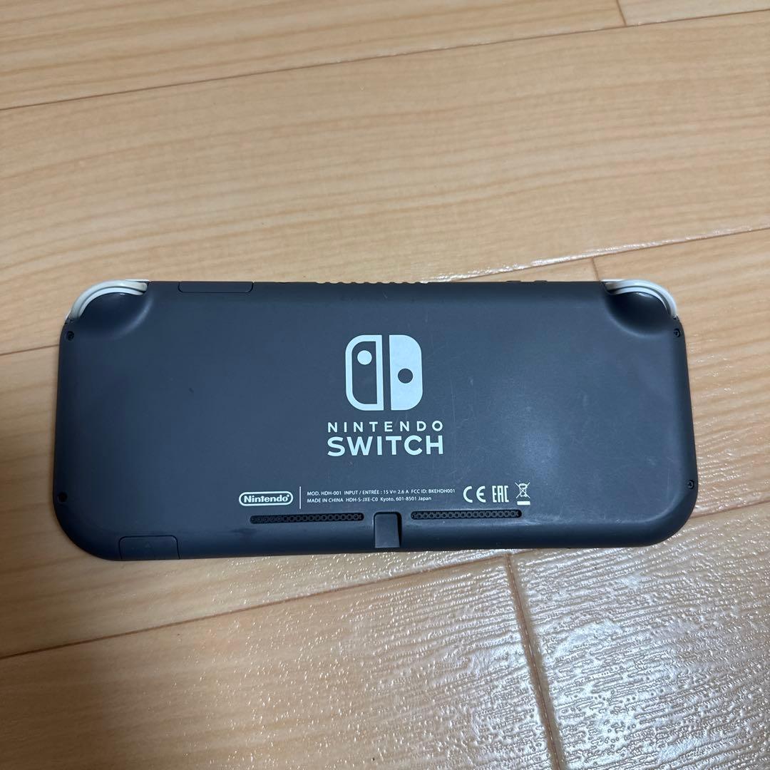 ニンテンドーSwitchライト　グレー本体、ケースのセット