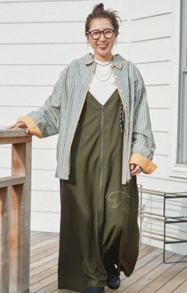 be withM Misayo パララクワンピ カーキM