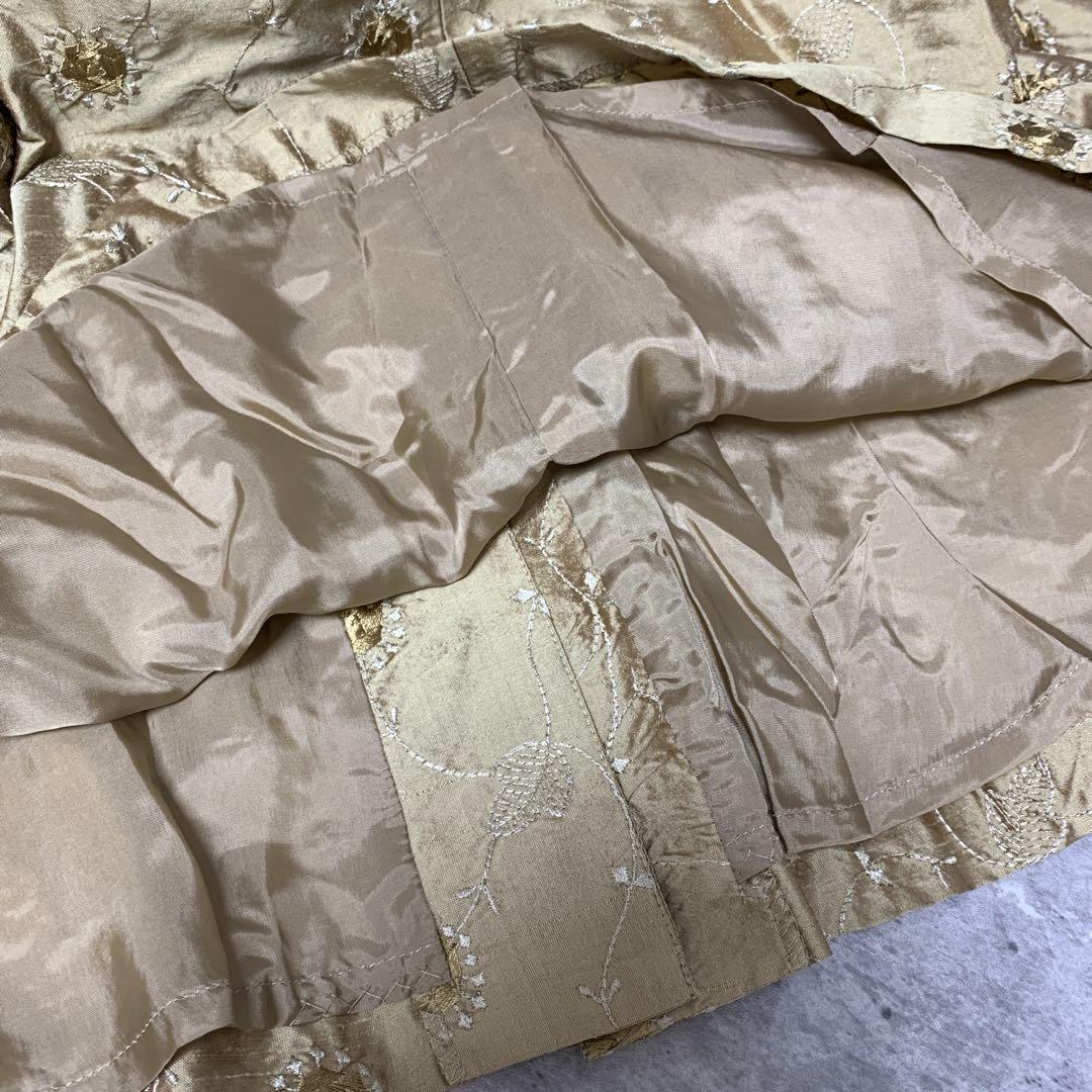 専用【KANEKO ISAO】　シルクフレアワンピース　マキシワンピース　絹