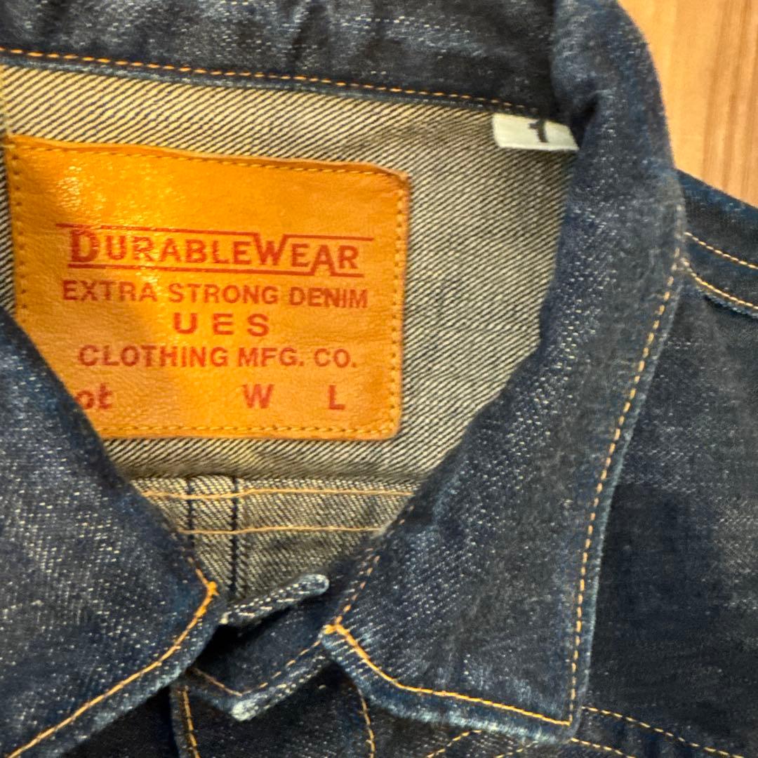 ues ウエス　デニムジャケット　gジャン　1st size1