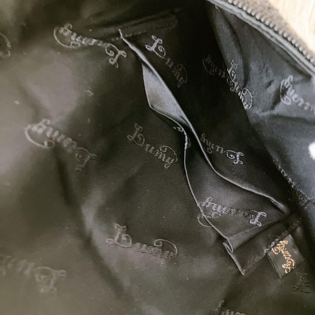 LUMY ルミーはしもと ビーズバッグ パーティーバッグ ショルダー ブラック