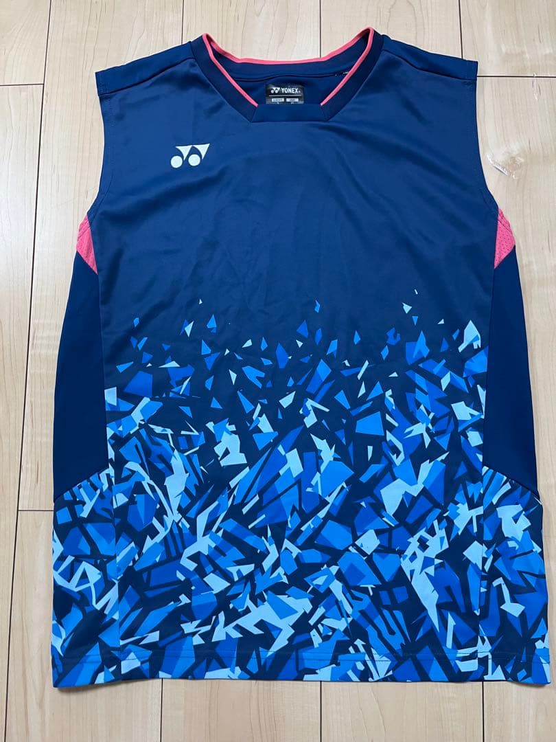 YONEX バドミントンウェア M ネイビー 日本代表モデル ノースリーブ