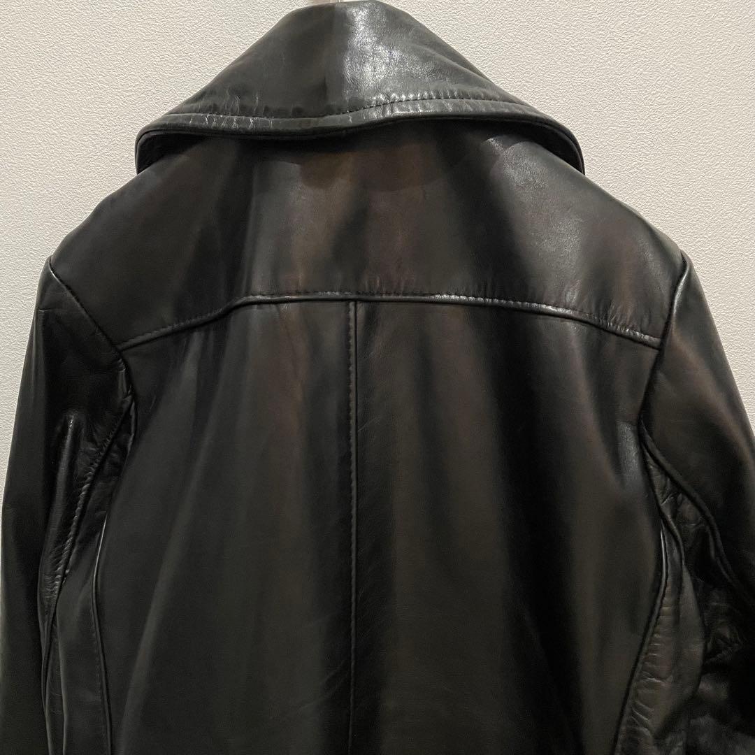 SCHOTT カーコート　レザーPコート　カウハイド　USA製　サイズ38