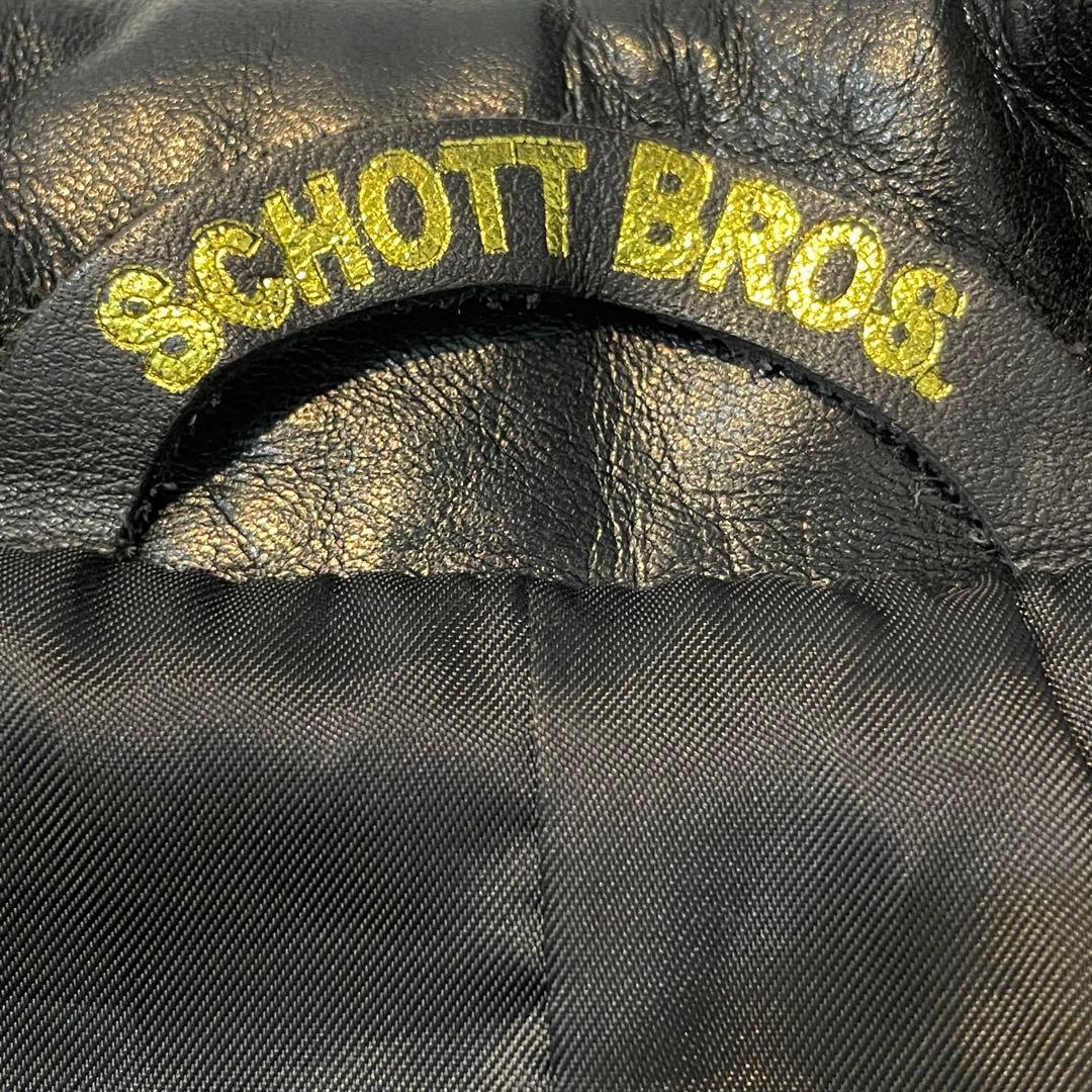SCHOTT カーコート　レザーPコート　カウハイド　USA製　サイズ38