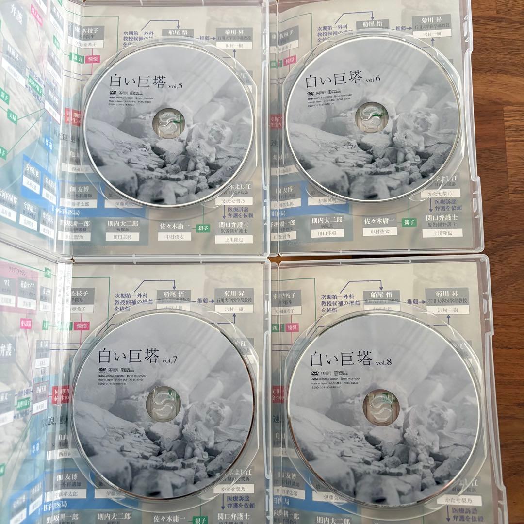 白い巨塔 第一部 第二部 ドラマ DVD-BOX 全8巻セット＋特典ディスク付き