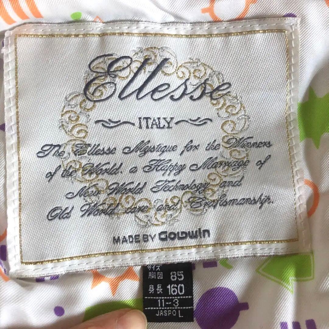 80s エレッセ　Ellesse スキーウェア　上下　レディース　L　シルバー