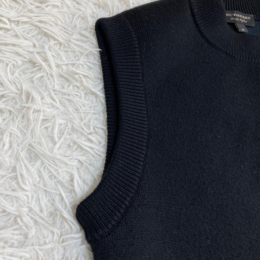 16524✨バーバリーロンドンイングランド 銀ボタン サイドスリット ベスト