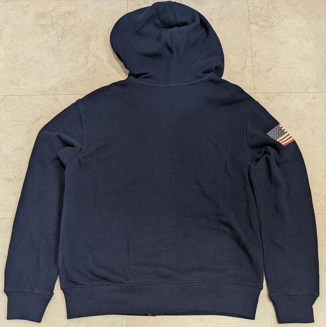 ポロラルフローレン ビッグポニー ジップパーカー 刺繍 ワッペン Y2K