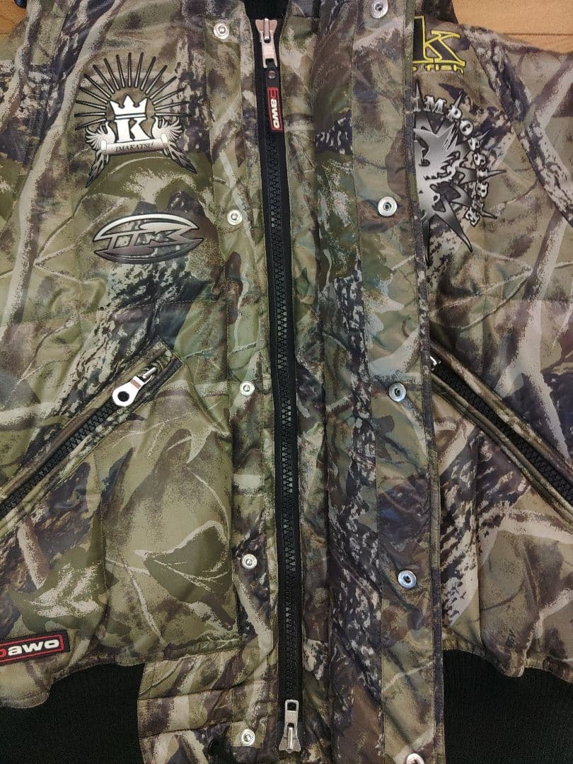 東レバウオ迷彩ファー付きフードジャケット