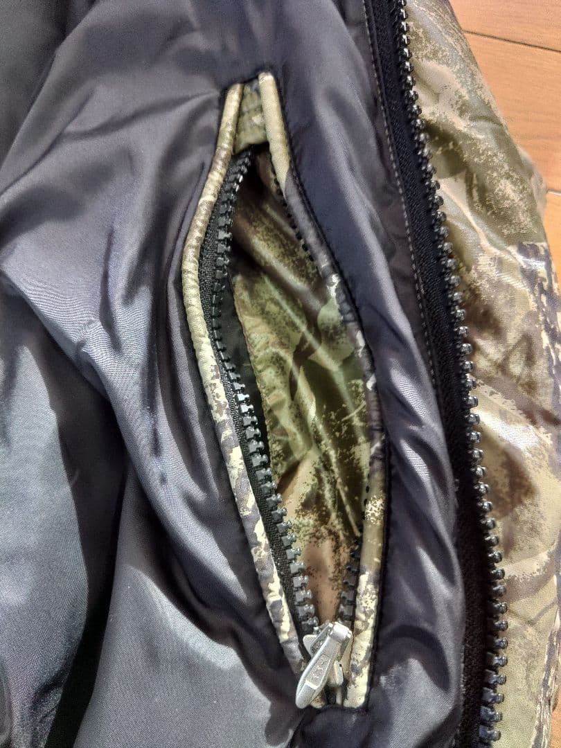 東レバウオ迷彩ファー付きフードジャケット